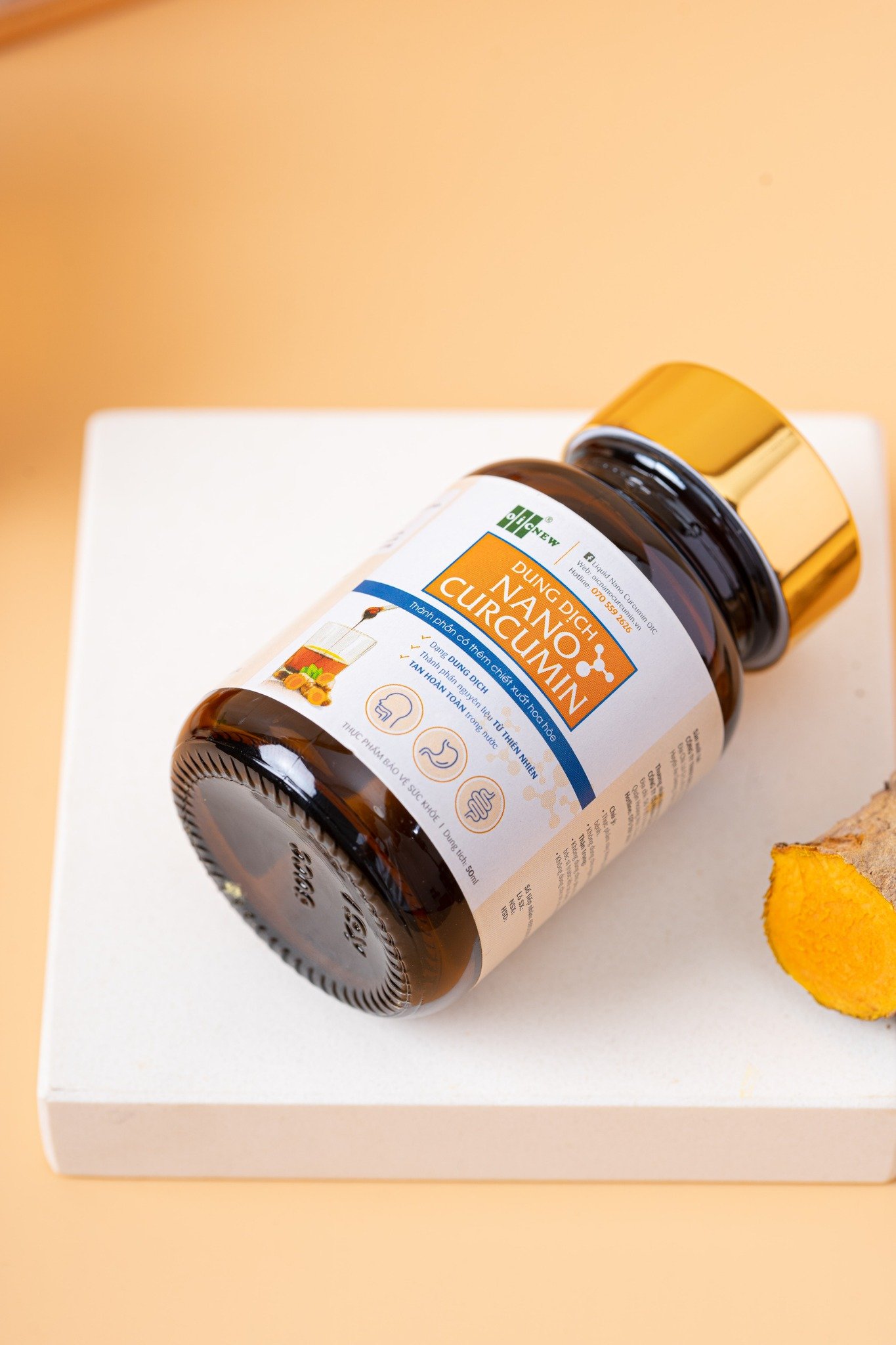 Thực phẩm chức năng Nano curcumin Oic dạng dung dịch Liquid Nano Curcumin OIC 50ml