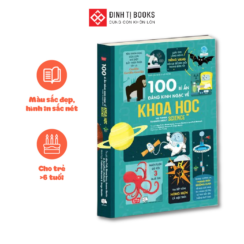 Sách - 100 bí ẩn đáng kinh ngạc về Khoa học (USBORNE - 100 things to know about science)