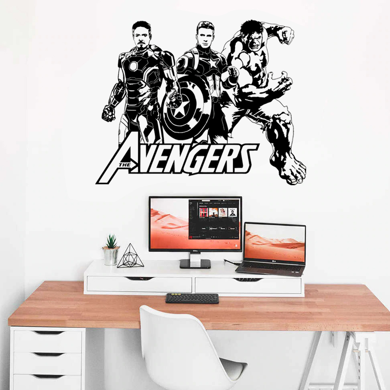 Decal Trang Trí Phòng Làm Việc, Decal Trang Trí Phòng Ngủ, Decal Trang Trí Phòng Khách | Decal Chủ Đề Avengers