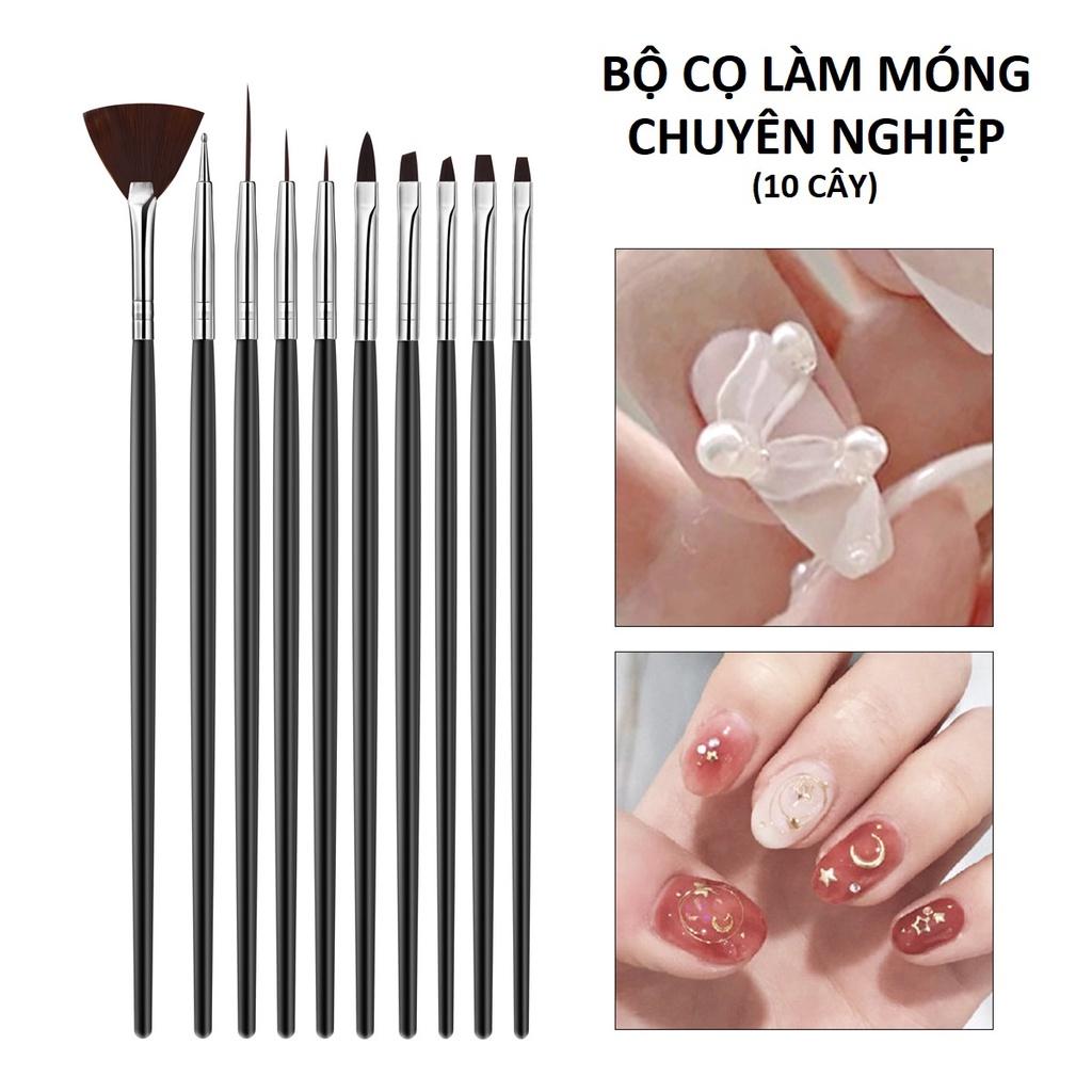 Bộ 10 Cọ Làm Móng Chuyên Nghiệp Đa Năng