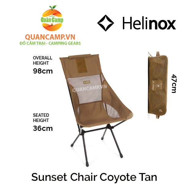 Ghế dã ngoại xếp gọn Helinox Sunset Chair Coyote Tan