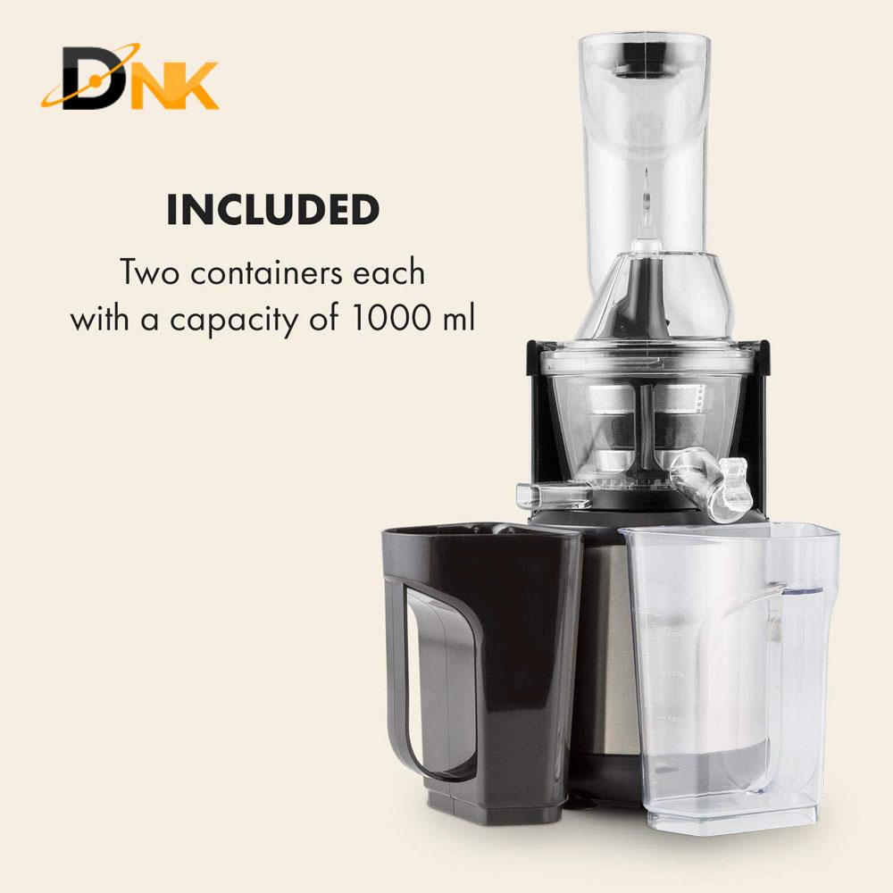 Máy Ép Chậm Klarstein Fruitberry Slow Juicer, Máy Ép Trái Cây Hoa Quả Công Suất 400W, Dung Tích 1L, Nhập Đức