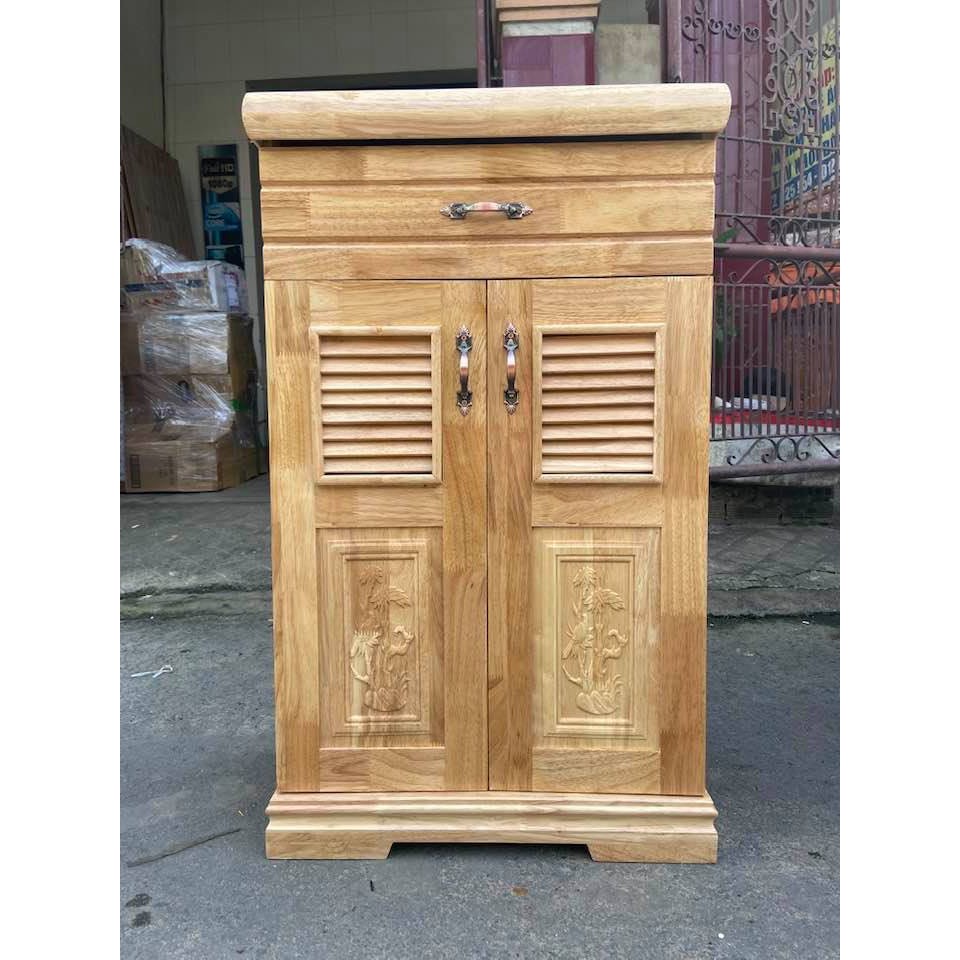 Tủ giày dép gỗ cao su ngang 60 cm