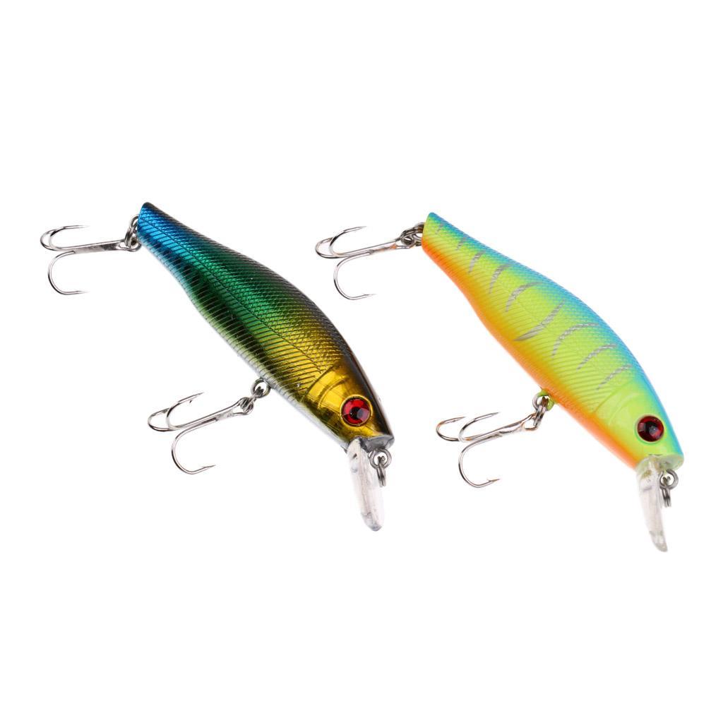 6 Pieces 8cm Fishing Lure Hard Bait Fish Minnow Artificial Baits Fishing Wobbler Lures Crankbait with VMC Hooks Fishing Equipment