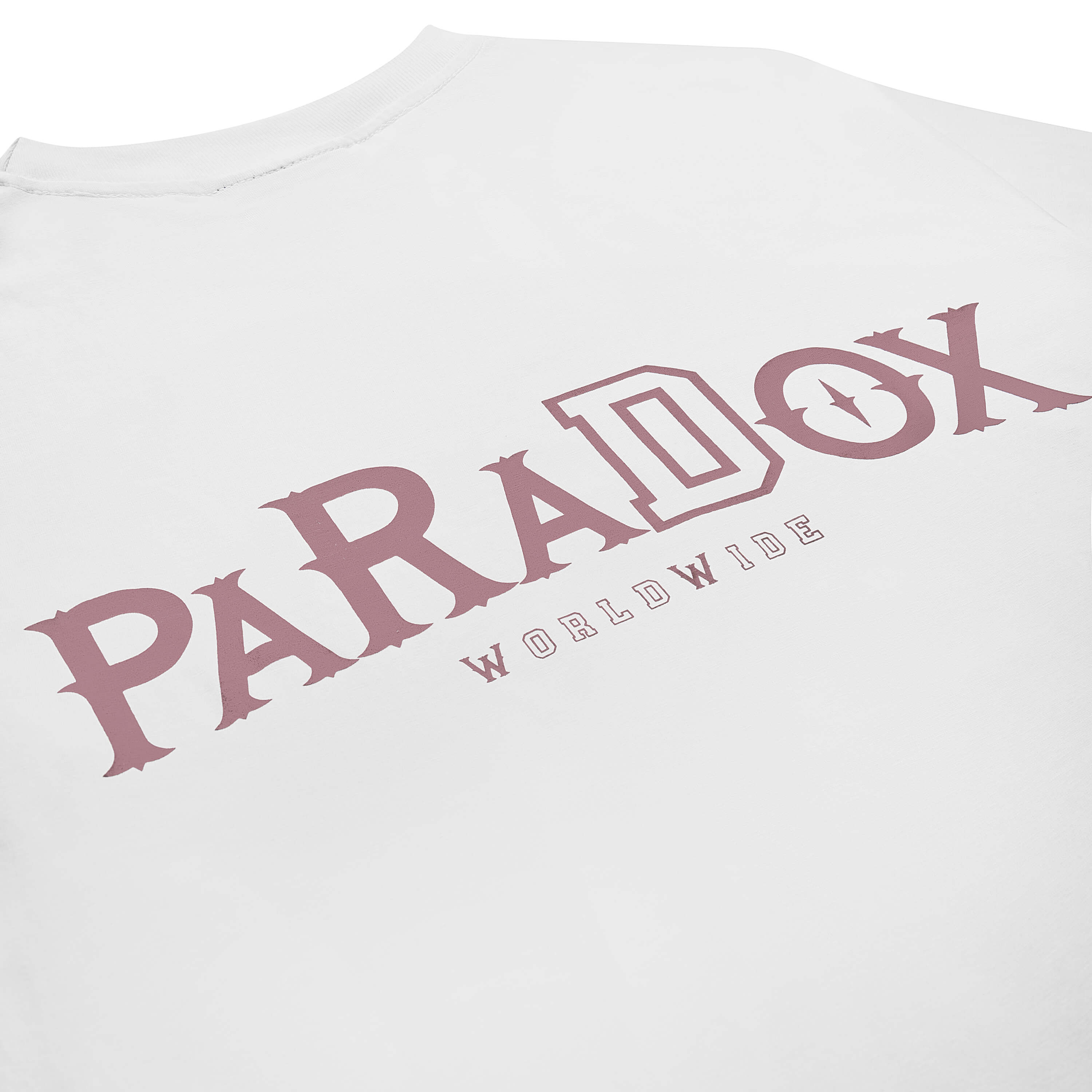 Áo thun form rộng Paradox tay lỡ - Unisex - In hình - THE IDENTITY TEE - Trắng