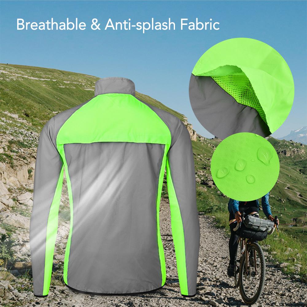 Áo khoác nam giới đi xe đạp phản quang chắn gió không thấm nước dễ khô