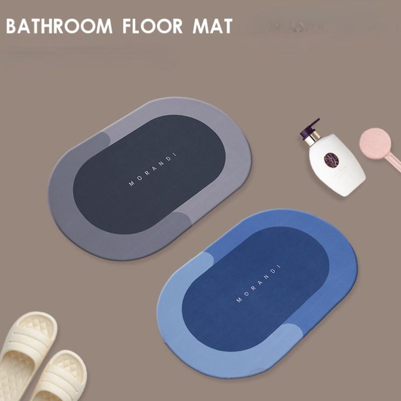 Thảm lau chân silicon , thảm lót sàn nhà hình bầu dục