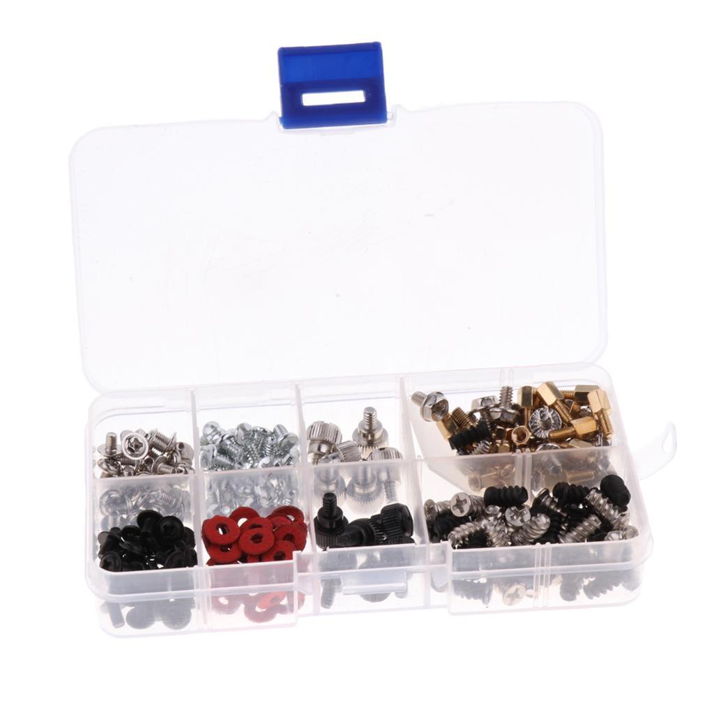 228Pcs Computer Spacer Screws Assortment  Mounting Screw for Motherboard