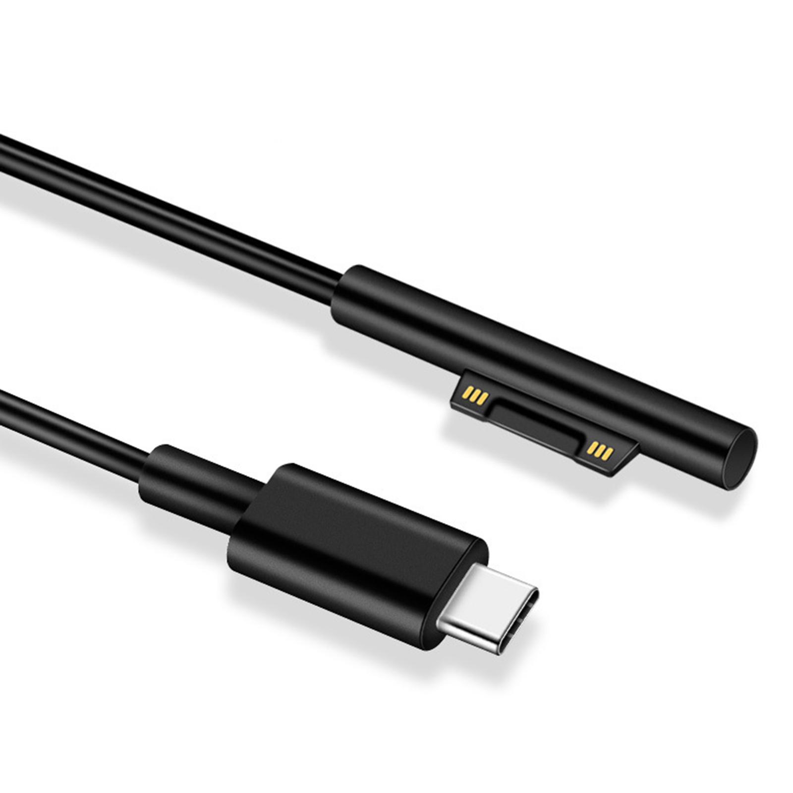 1Pcs Laptop Charging Cable Type C Interface Charger Wire Adapter PD Cable Durable Power Accessories for Microsoft Surface Laptop Pro 3/4/5/6