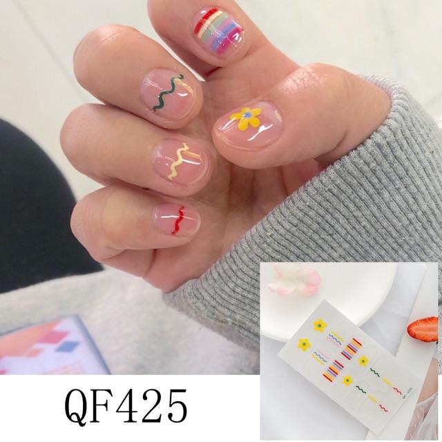 Set dán móng tay Nails dán nghệ thuật nhiều màu - có ngay bộ móng đẹp trong 5 phút (Nail wraps / Nail stickers) CAM01