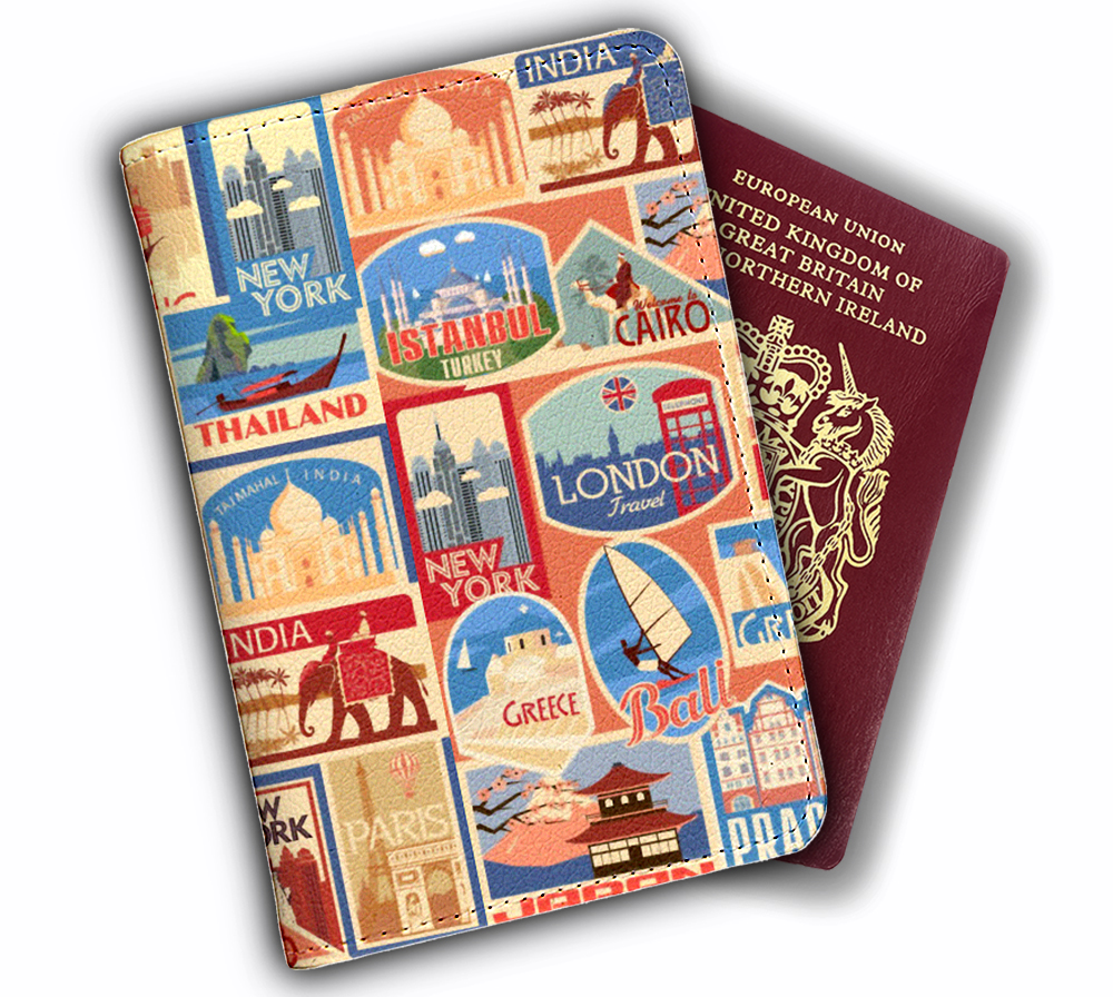 Bao Da Passport Du Lịch WONDER WORLD - Ví Đựng Hộ Chiếu STormbreaker KỲ QUAN THẾ GIỚI - Hình ảnh độc đáo nghệ thuật thiết kế đa năng tiện lợi - Passport Cover Holder - LT059