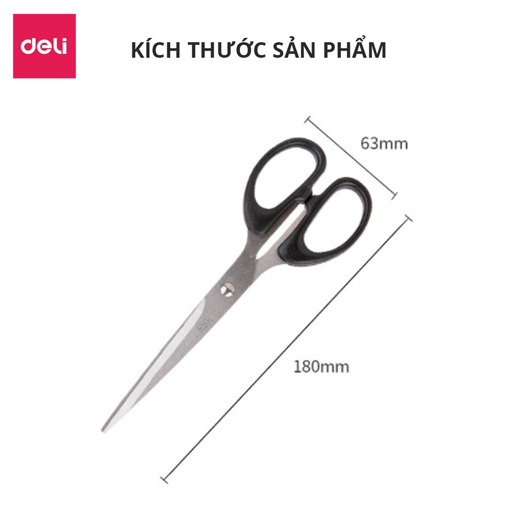 Kéo văn phòng 180mm Deli 6009