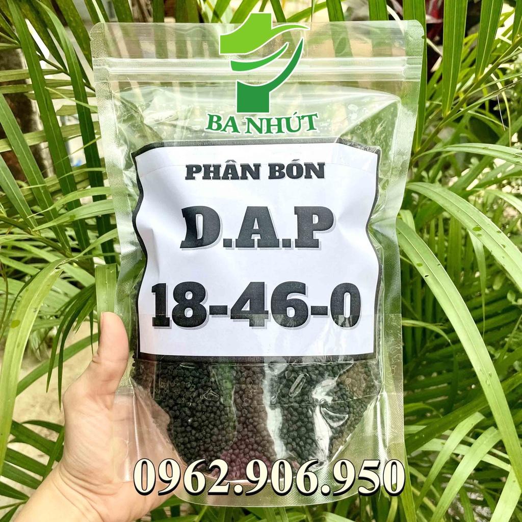 1KG PHÂN BÓN DAP HUỲNH THÀNH – Loại 1, Tan Nhanh, Made in KOREA, 18-46-0 Dạng Hạt Đen (Bán Lẻ Từ Bao 50kg) Cho Mai