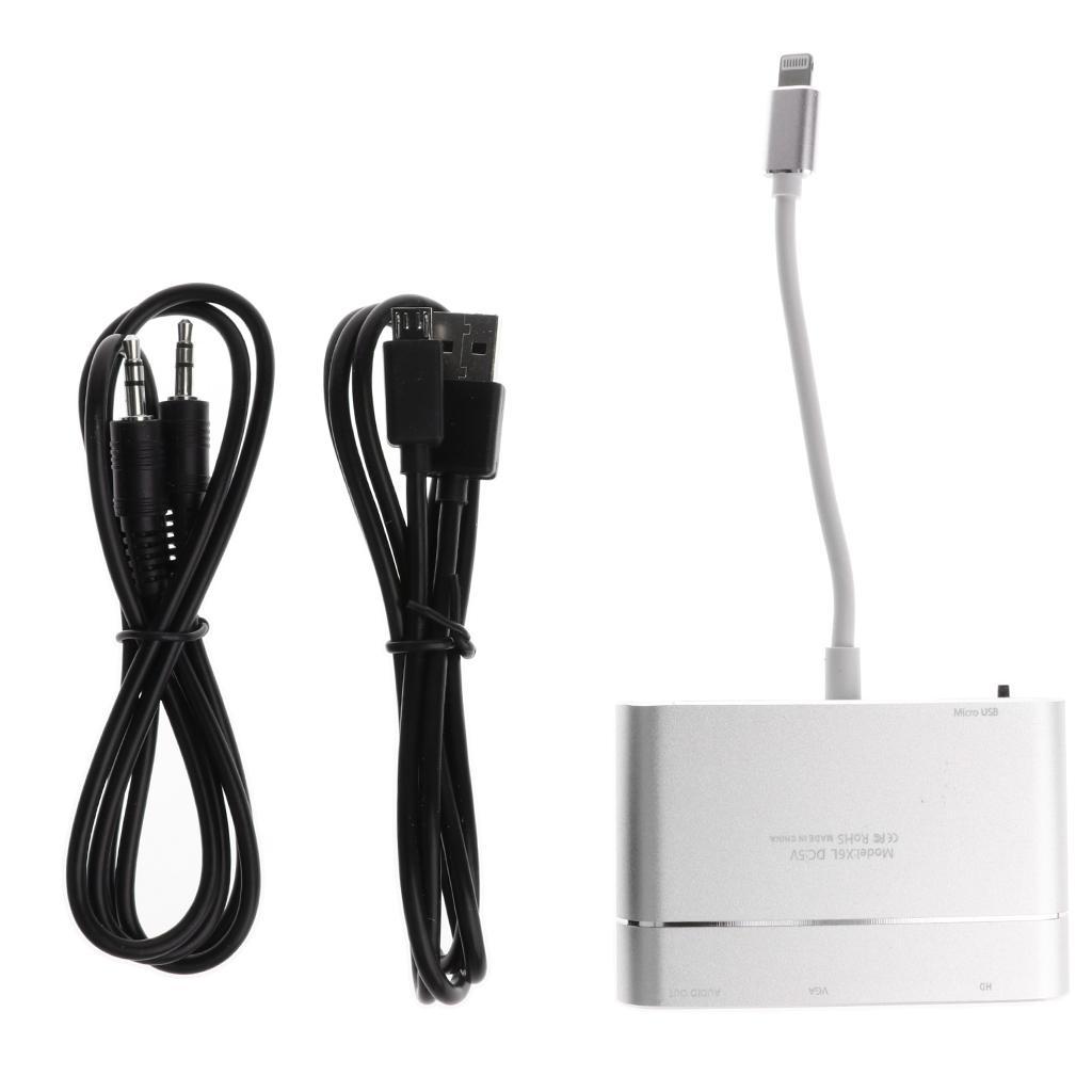 HDMI Male to VGA Female Video Cable Cord Converter Adapter 1080P for iPhone