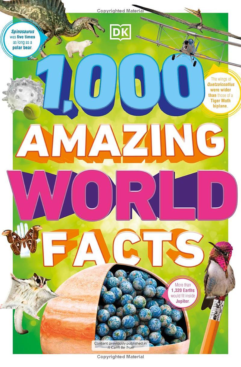 Sách ngoại văn: 1,000 Amazing World Facts