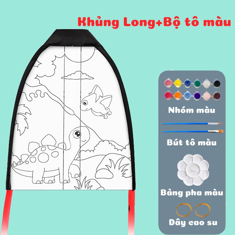 Đồ Chơi Diều Trẻ Em Họa Tiết Hoạt Hình Dễ Thương Cho Bé Tự Tô Màu