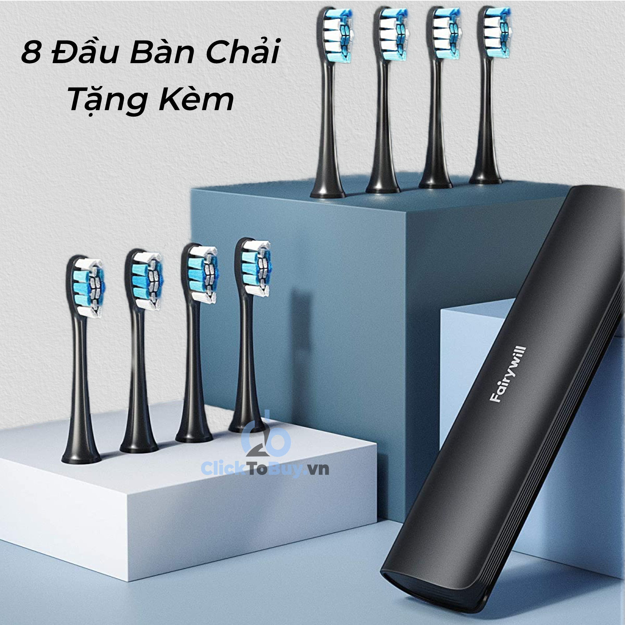 Bàn chải đánh răng điện Fairywill P80- phiên bản cao cấp nhất của Fairywill với tính năng cảm biến lực