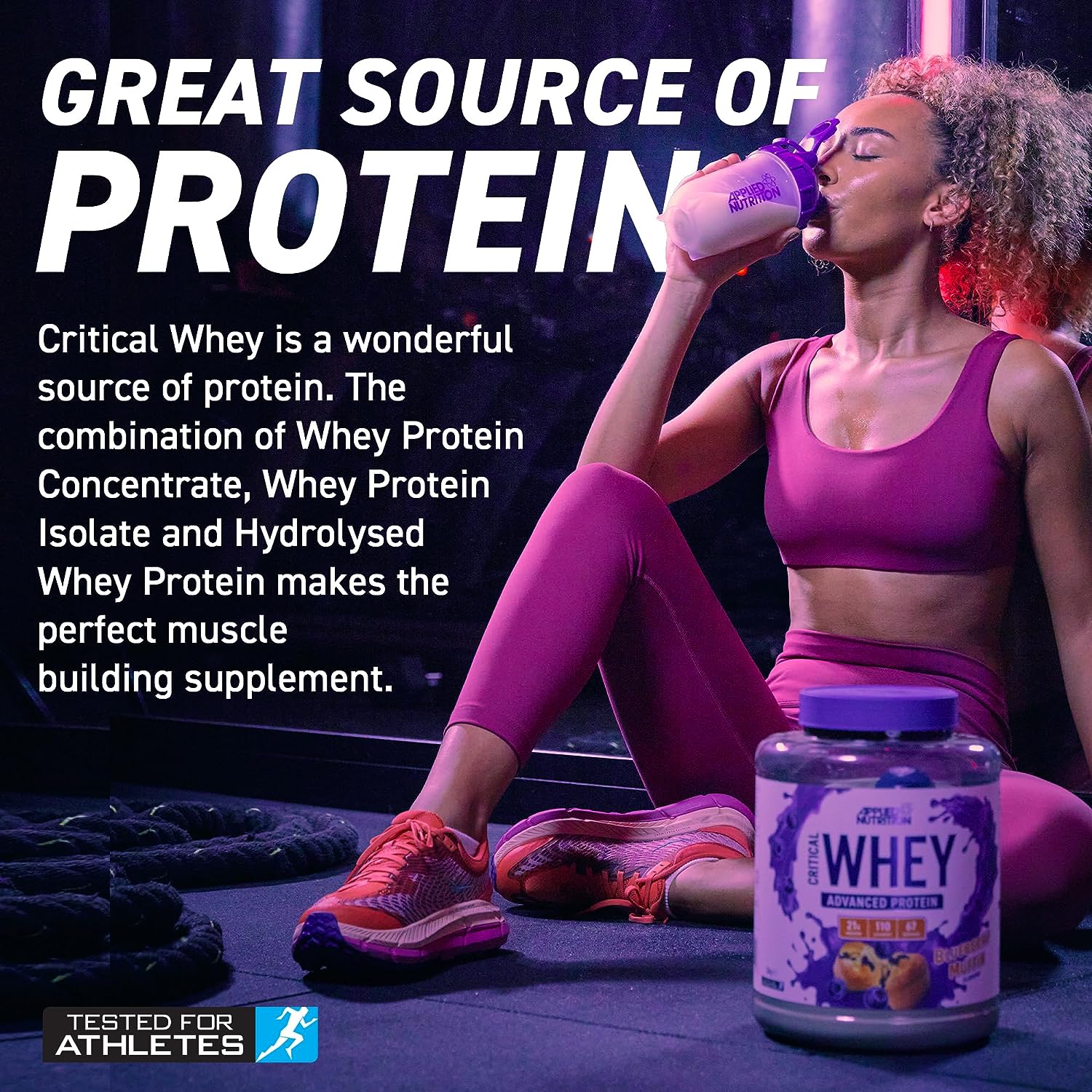 Critical Whey Protein 2Kg Applied Nutrition - Sữa Bổ Sung Protein Hỗ Trợ Tăng Cơ Giảm Mỡ