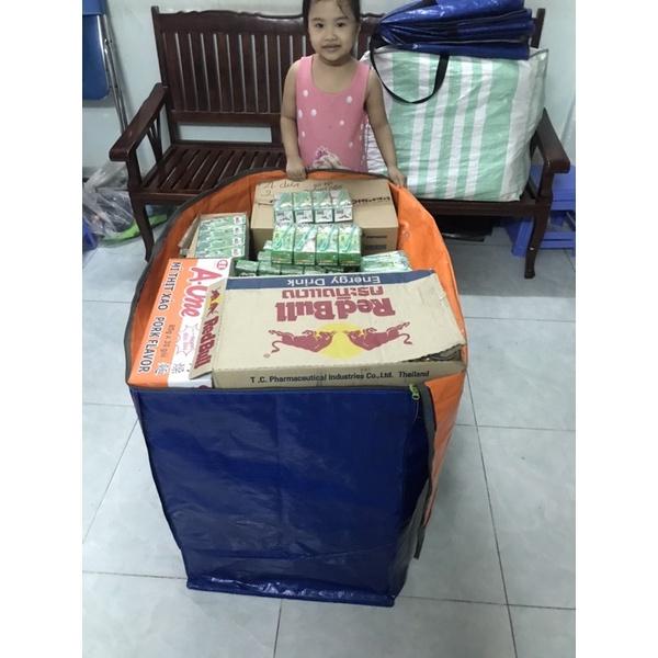 Túi bạc đựng đồ xanh cam đựng được tới 60kg - size số 7