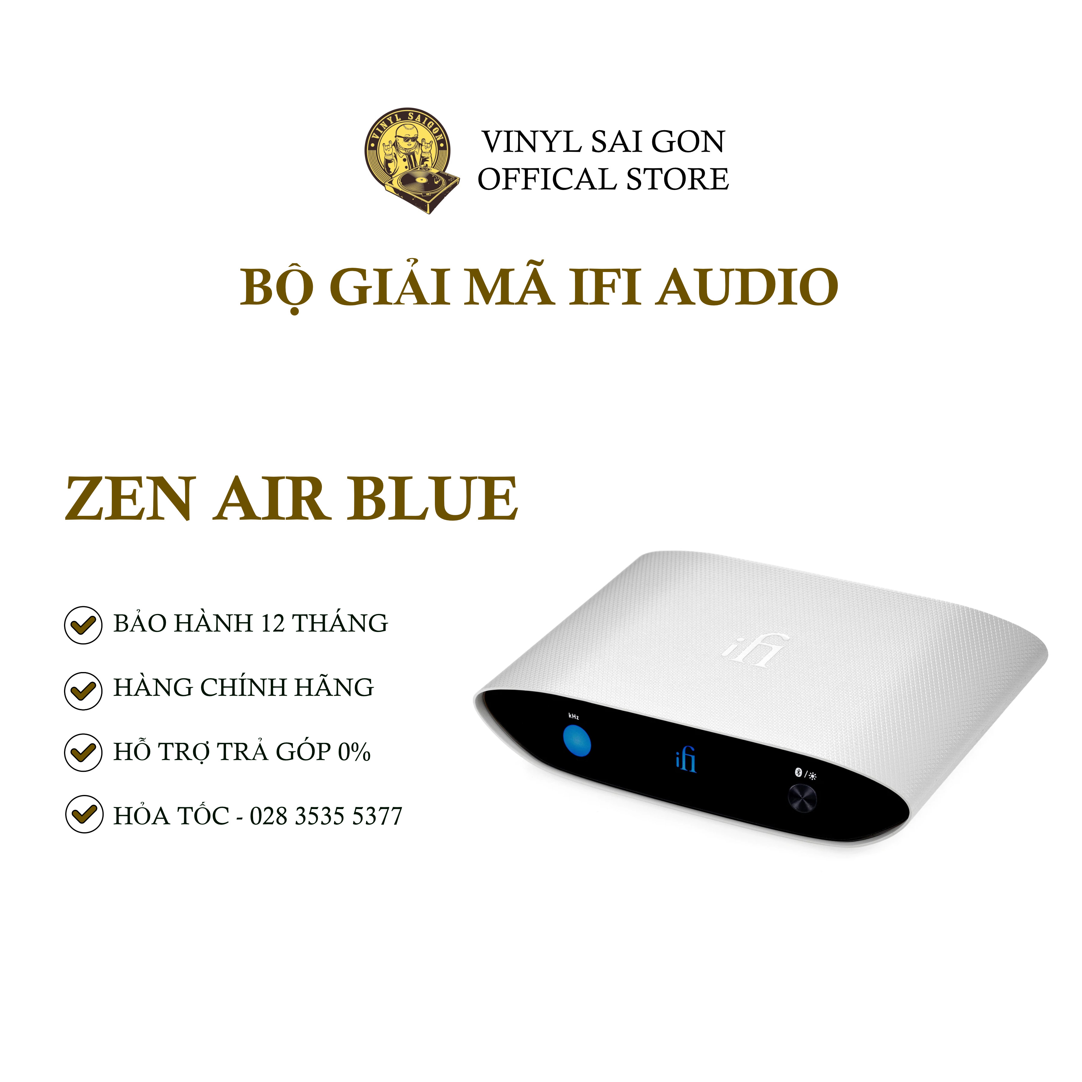 Bộ Giải Mã Bluetooth Receiver iFi Zen Air Blue - Hàng Nhập Khẩu