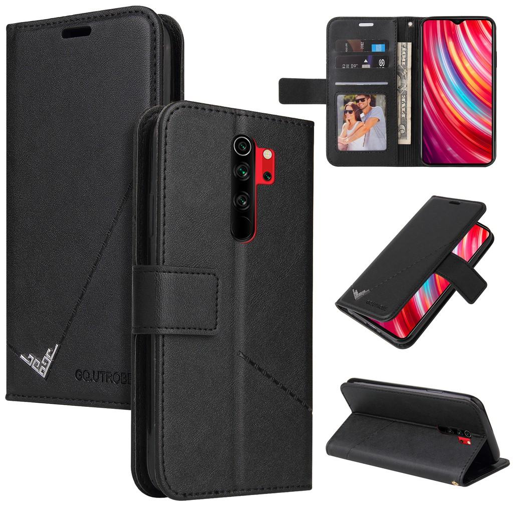 Ốp điện thoại da PC PU cứng dạng ví nắp lật cho Xiaomi Redmi Note 8 Pro Note 8T Note 7 Redmi 8 8A 7A