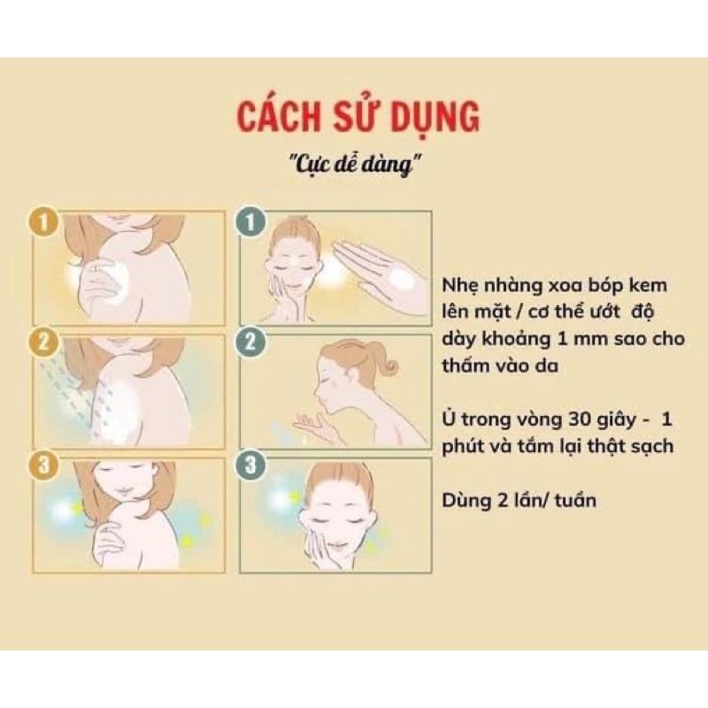 Kem ủ trắng và tẩy tế bào chết Maputi 150g