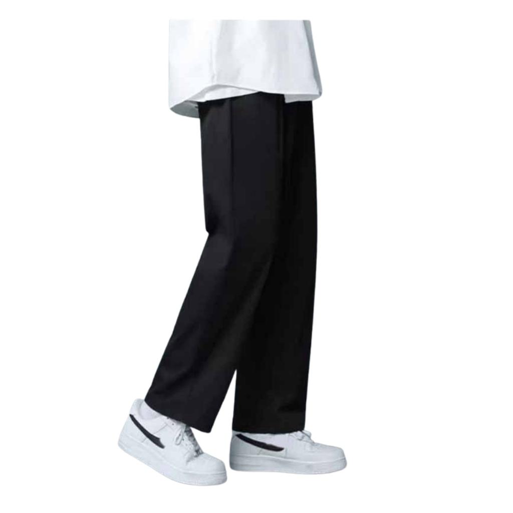 Quần Jogger Baggy Dáng Suông Dài - Chất Vải Kaki Kiểu Thể Thao UNISEX ba Màu Đen,xám,trắng. 01x