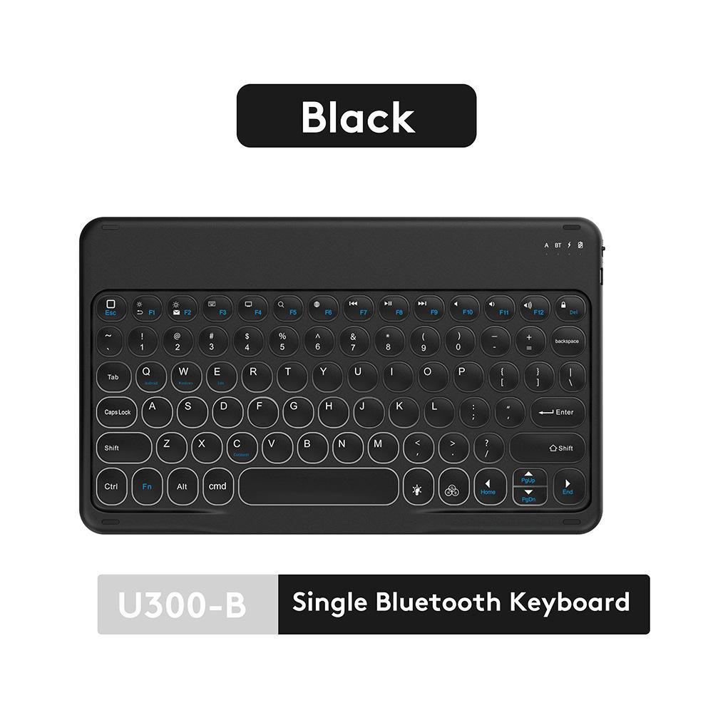 Sữa Ong Chúa Lược Mini Bluetooth-Compati Bàn Phím Cho iPad Thông Minh Điện Thoại Sạc Không Dây Bàn Phím Tròn Phím Tắt Tiếng Click Bàn Phím