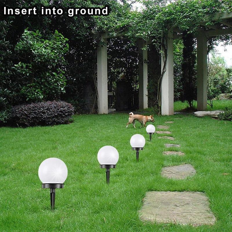 Bóng Đèn LED Năng Lượng Mặt Trời Hình Cầu Chống Thấm Nước Trang Trí Đường Đi/Sân Vườn