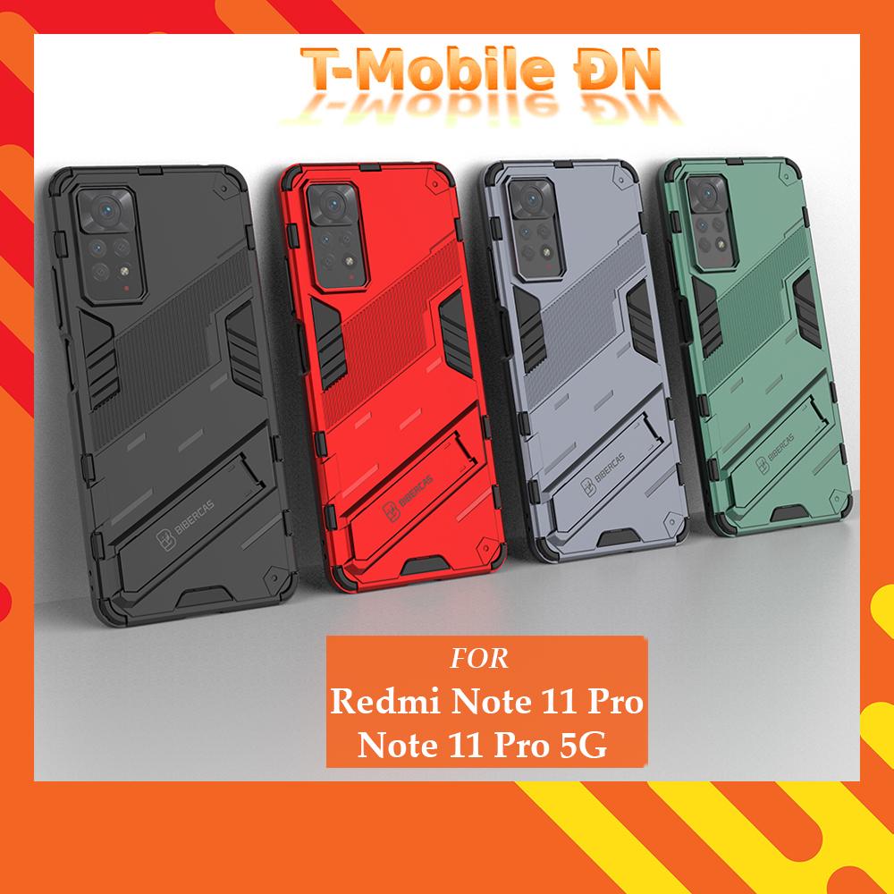 Ốp lưng cho Xiaomi Redmi Note 11 11E 12 Pro 4G 5G chống sốc Iron Man PUNK cao cấp kèm giá đỡ