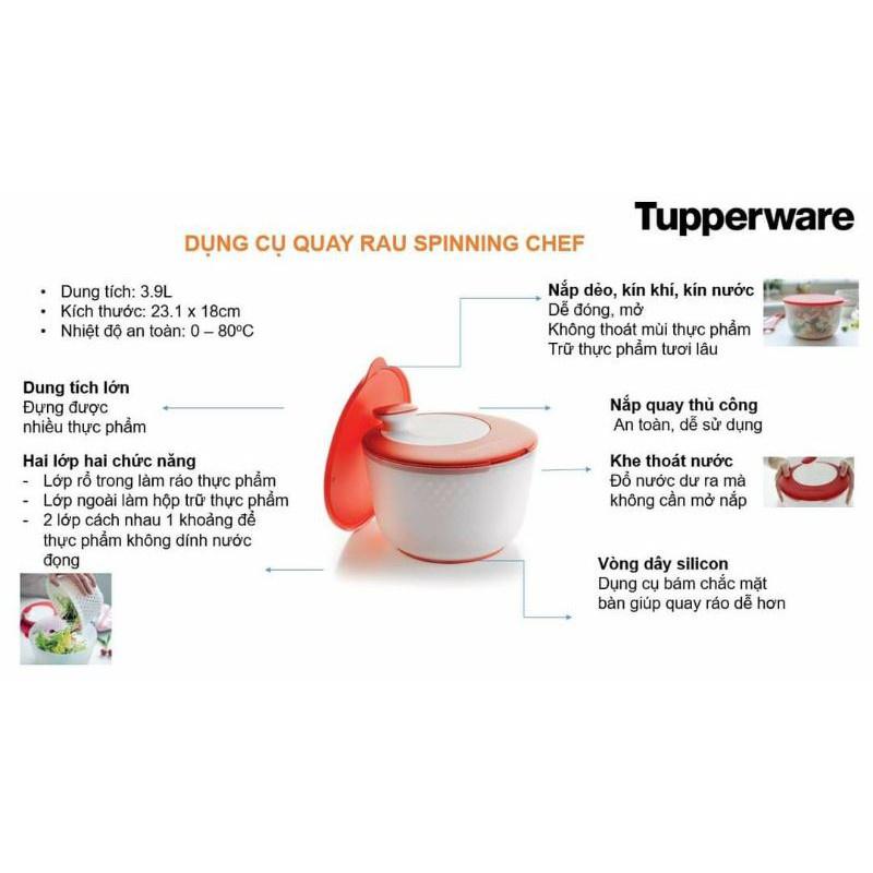 Bộ Hộp Tupperware Bảo Quản Thực Phẩm Ngăn Mát Funtastic 04 Hộp 3.1L