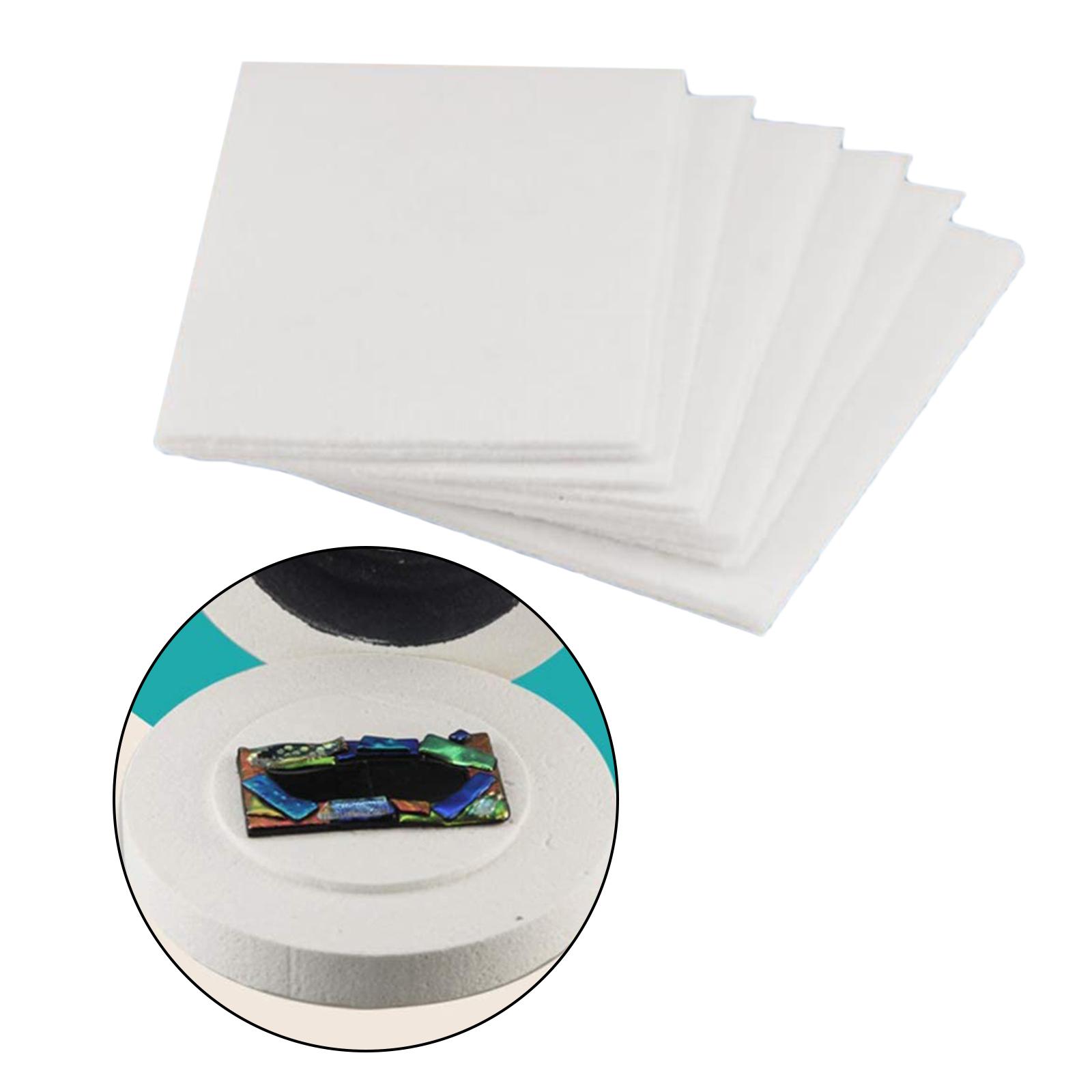 50 Sheets Microwave Kiln Glass Fusing Paper Ceramic Fiber Jewelry Making Tools Accessories