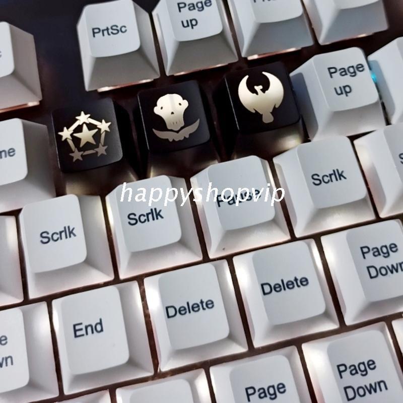 HSV 3PCS ABS Translucent Keycaps R4 Personality Height echanical Keyboard Keycap