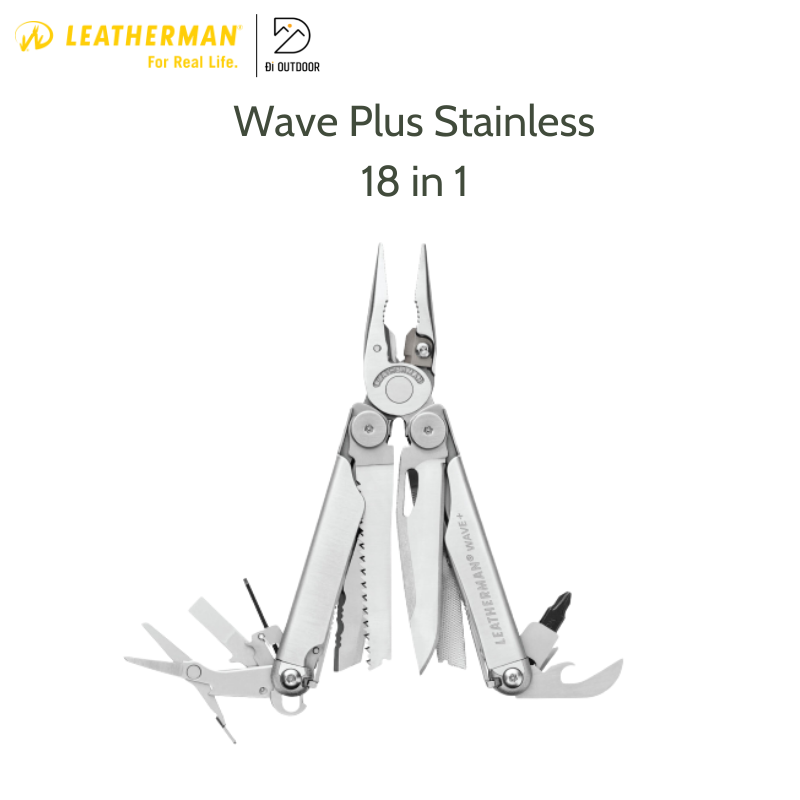 Kềm đa năng Leatherman Wave Plus 18 Tools sản xuất tại Mỹ
