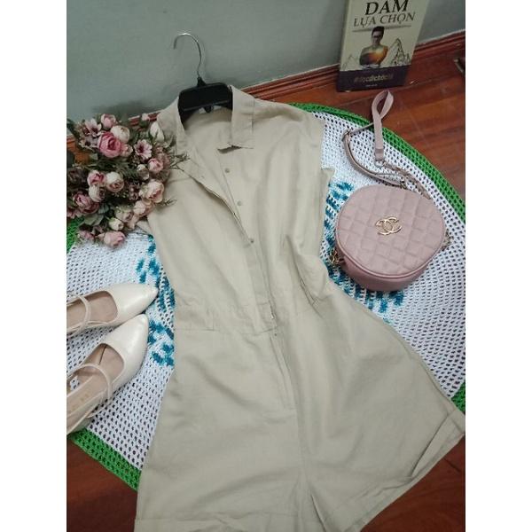 Jumsuit màu be