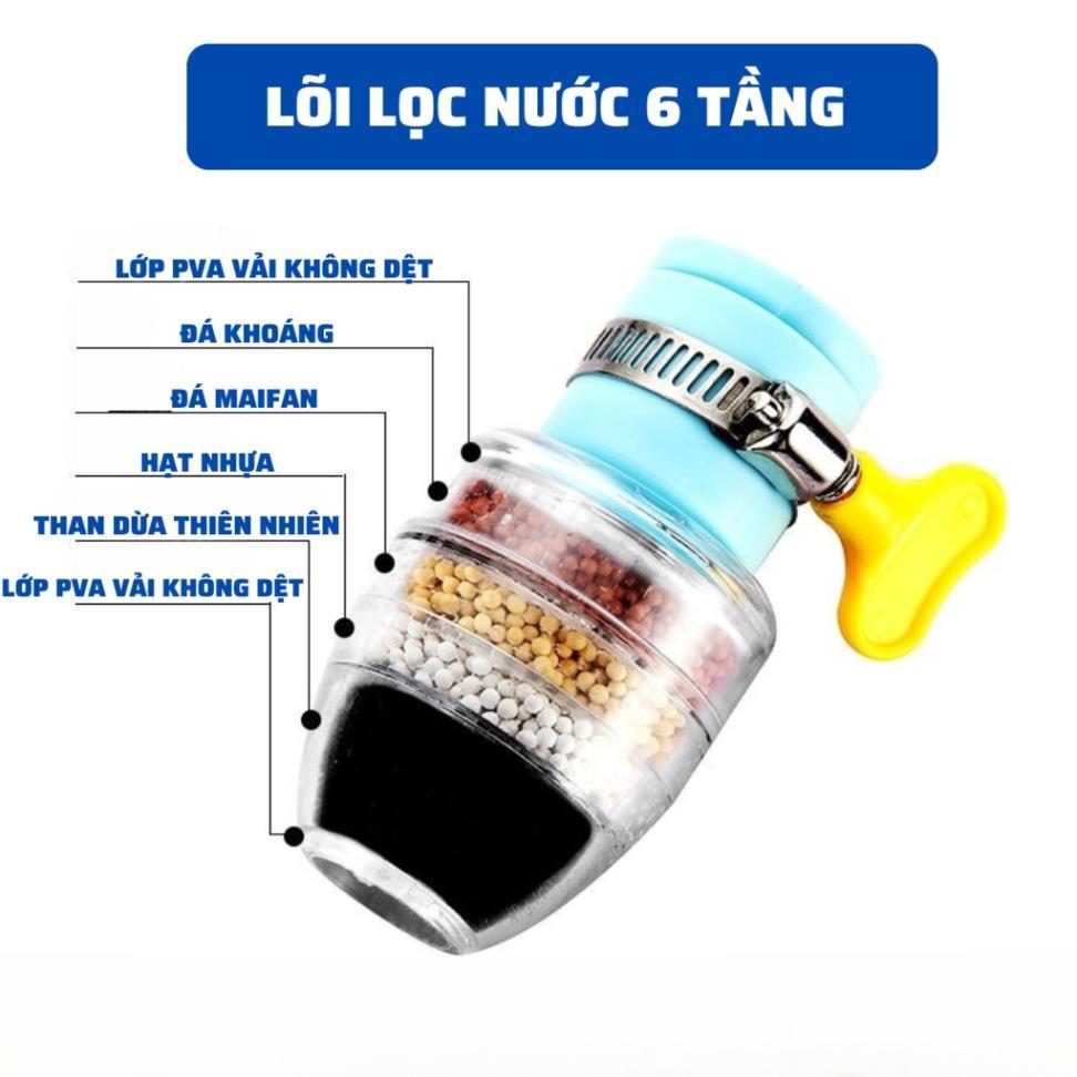 Lọc nước tại Vòi 6 Tầng Cao Cấp Siêu Tiện Lợi Lắp Đặt Dễ Dàng K92