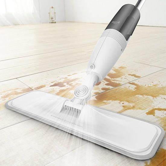 Cây Lau Sàn Phun Nước AURORA Water Spray Mop, Chổi Lau Sàn 2 in 1 Xoay 360 độ thông minh