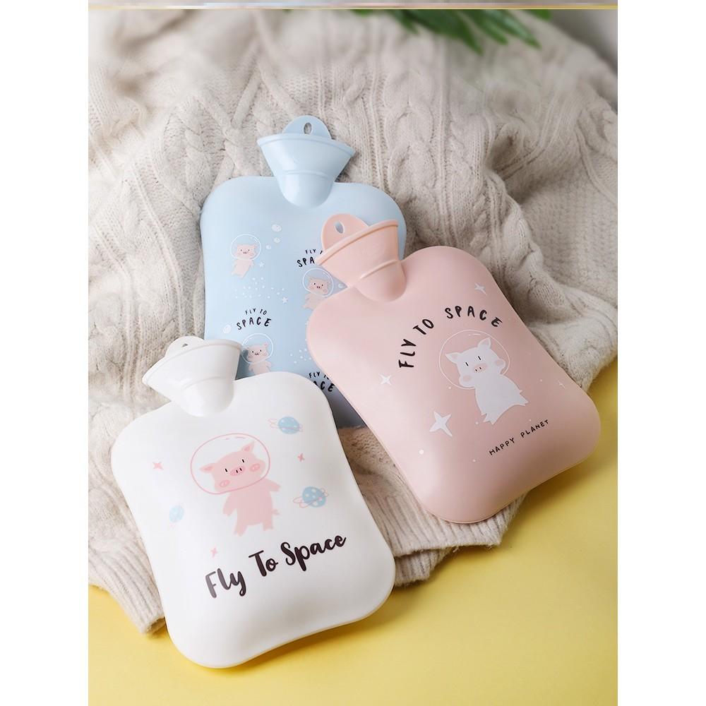 Túi Chườm Nóng Lạnh 1300ml ️  ️ Hình Cute Pig Big Size 1300ml ( Tặng Kèm Túi Vải Bông Mềm Mại).