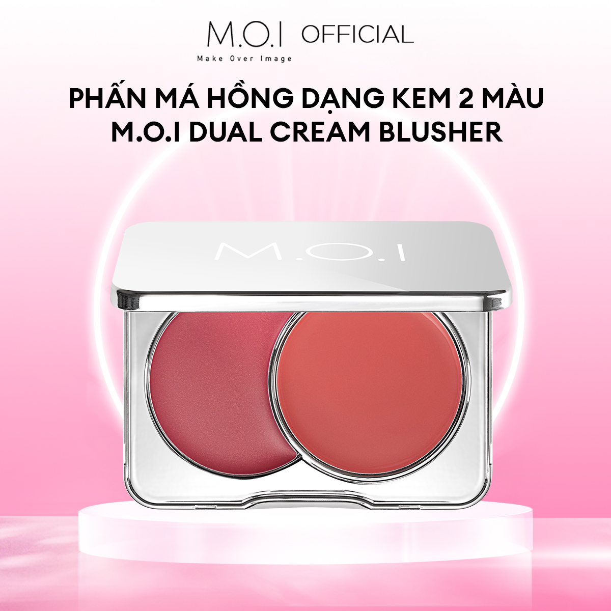 Má hồng kem 2 màu MOI Dual Cream Blusher 8 gram