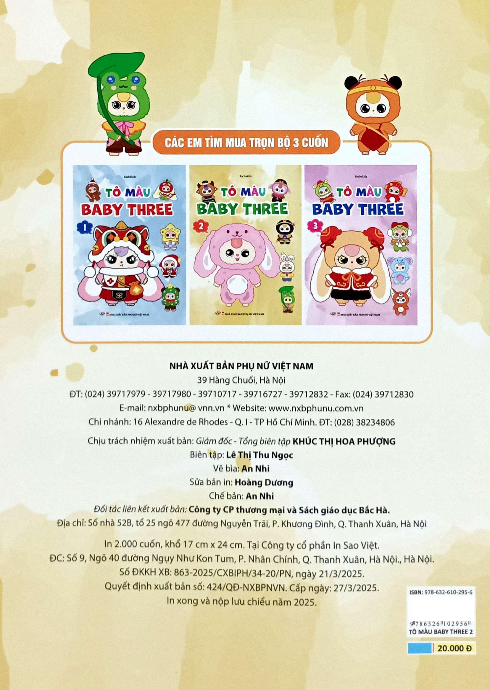 Sách - Tô Màu Baby Three 2