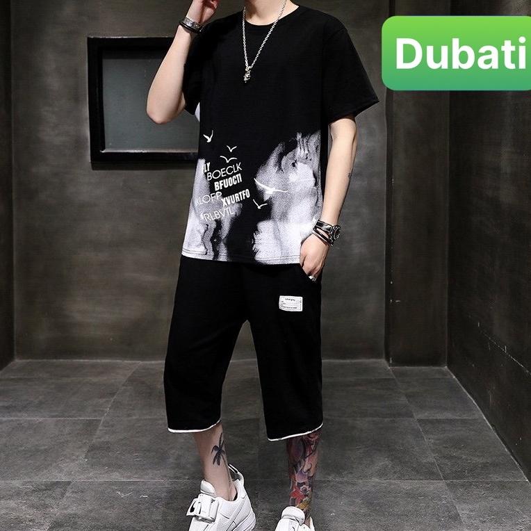 BỘ THỂ THAO NAM BẦY LOANG CHIM, ĐỒ BỘ QUẦN ÁO MÙA HÈ CỘC TAY VẢI HOT TREND 2022- DUBATI FASHION