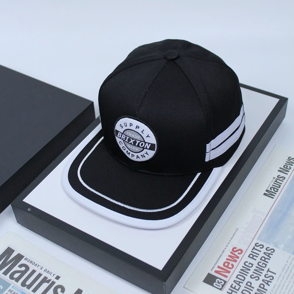 Nón kết nam, mũ lưỡi trai snapback (HIPHOP) mạc da tròn brixon full tem đậm chất thể thao