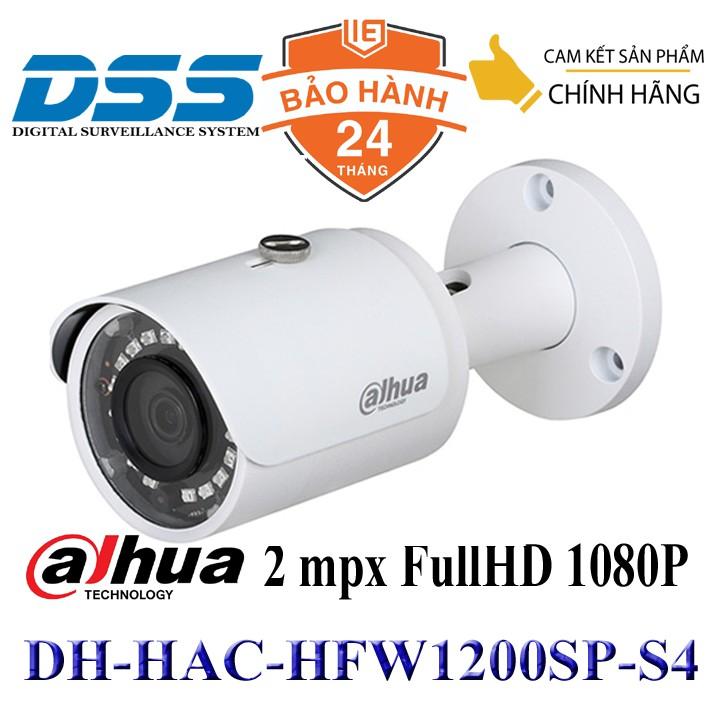 Camera thân 2mp Dahua DH-HAC-HFW1200SP-S4 hồng ngoại 30m hàng chính hãng DSS Việt Nam