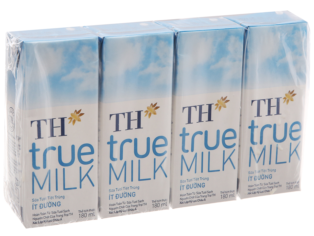 Nửa thùng sữa TH/ 24 hộp ít đường 180ml