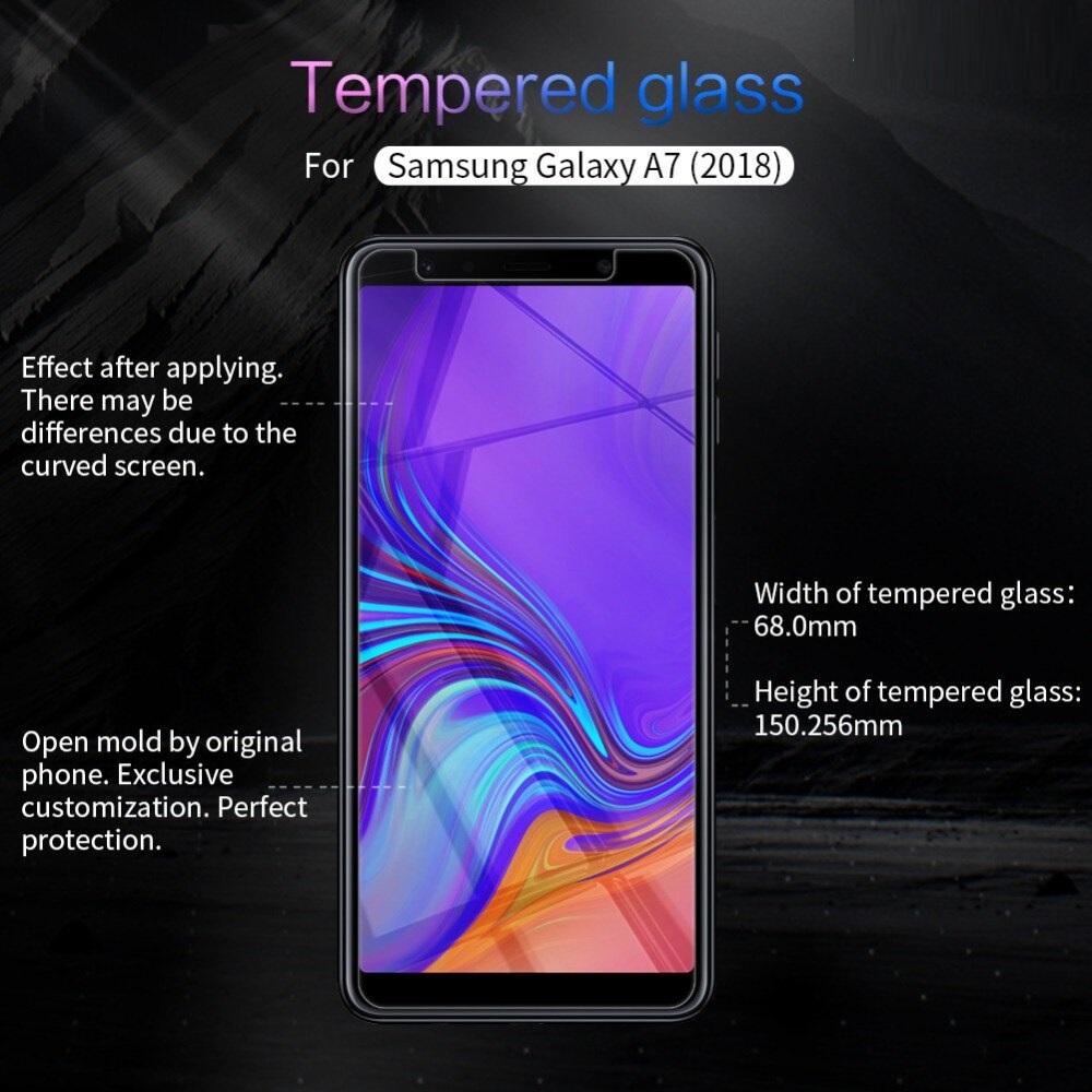 Tấm dán kính cường lực độ cứng 9H dành cho Samsung A7 2018 - KCL01