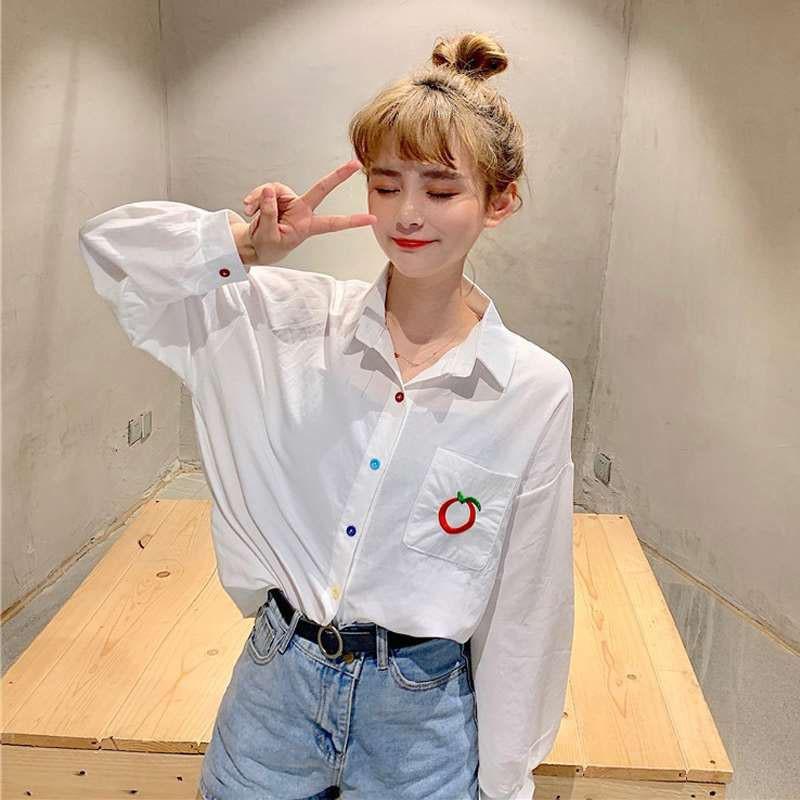 Áo sơ mi nữ tay dài phong cách vintage