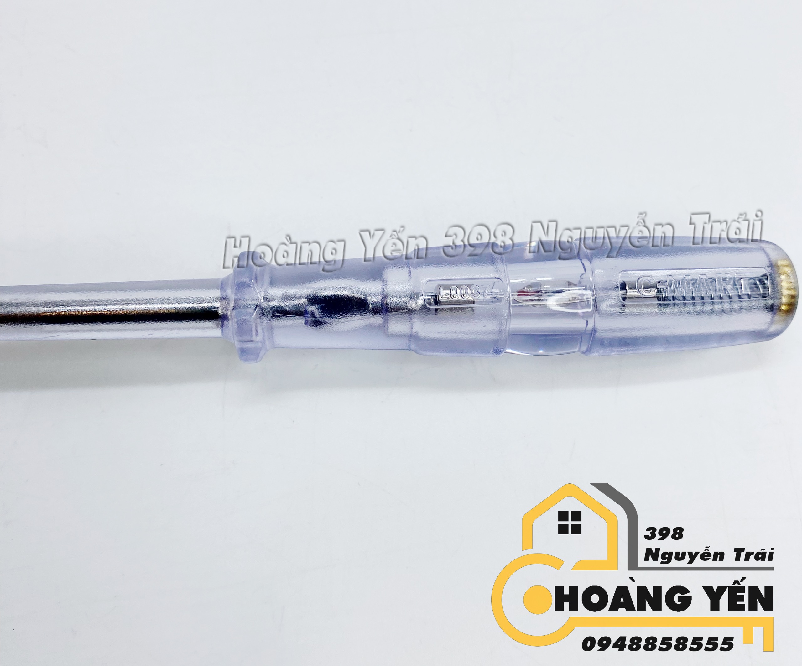 Bút thử điện 190mm C-Mart L0037 tô vít kiêm bút thử điện tô vít 2 cạnh