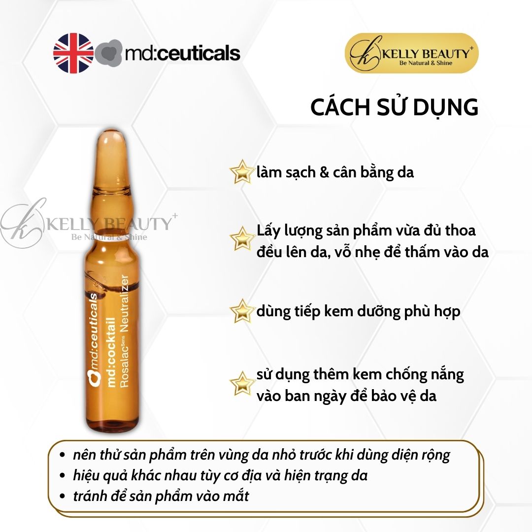 Tinh Chất Giảm Đỏ, Phục Hồi Da Nhạy Cảm MD:Cocktail Rosalacsens Neutralizer - MD:Ceuticals | Kelly Beauty