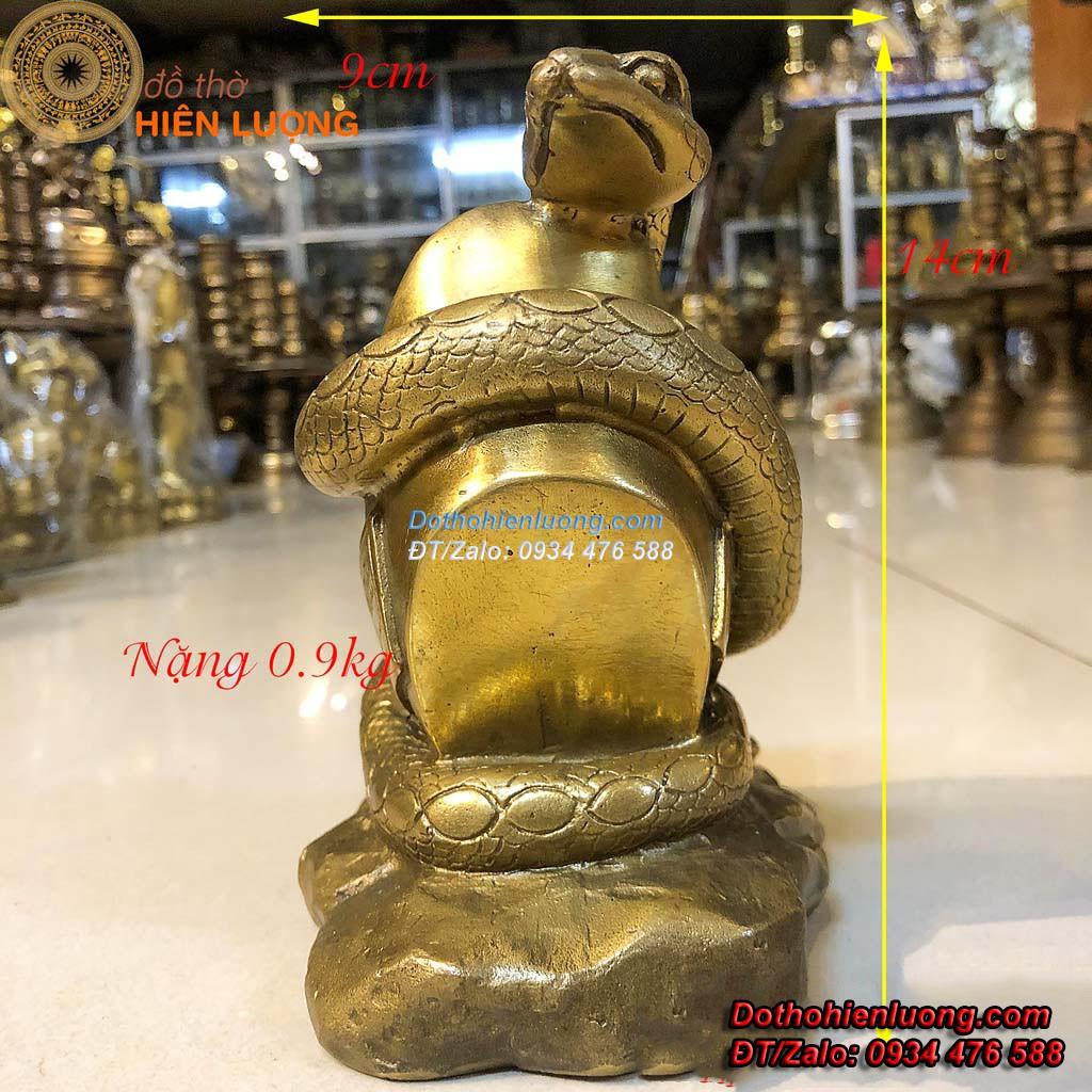 Rắn Cuốn Thỏi Tiền Tài Lộc - Tượng 12 Con Giáp