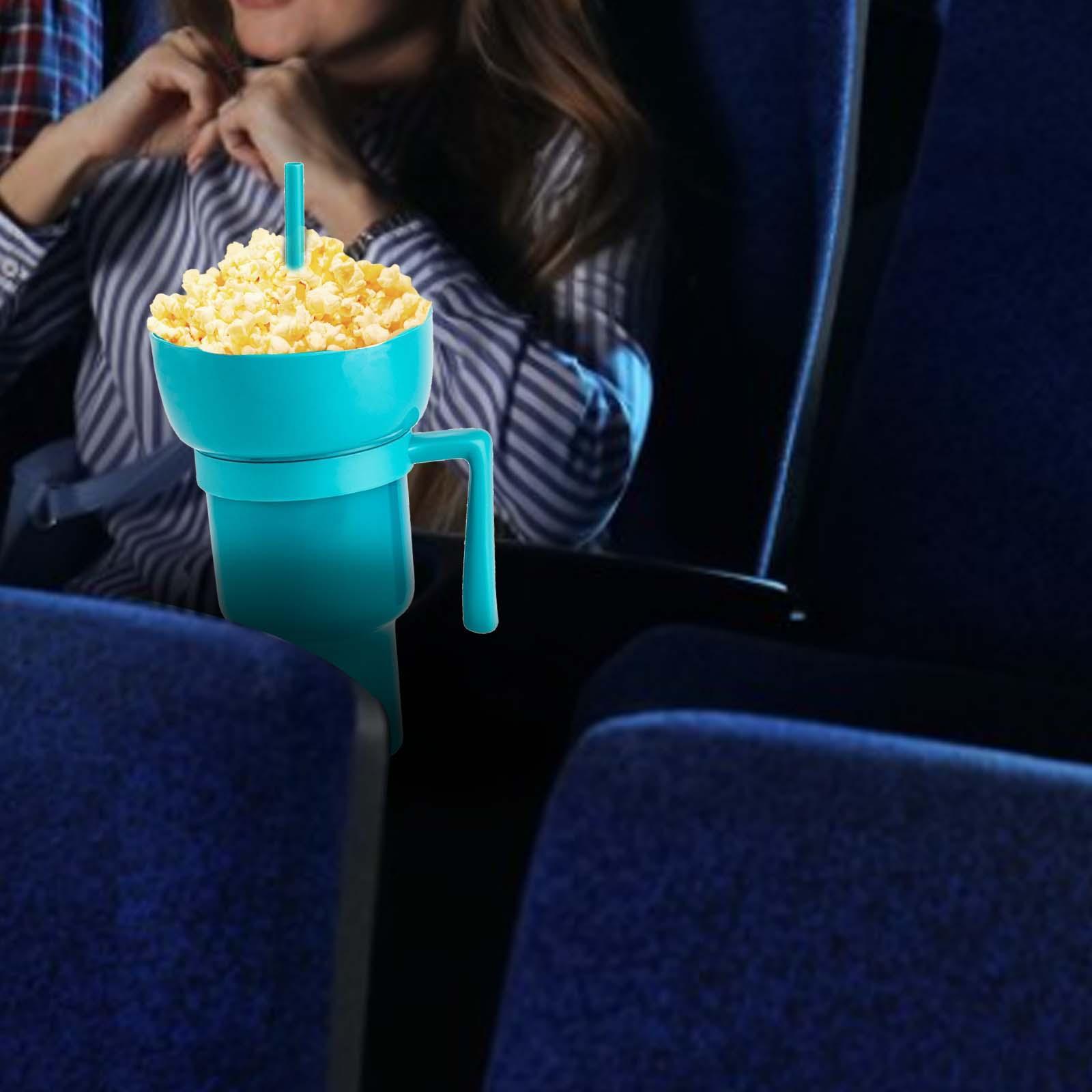 Portable Stadium Tumbler Snacks Cup Snack Bowl for Living Room Bedroom Travel